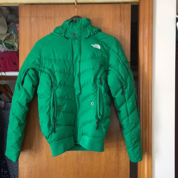 kelly green ski jacket